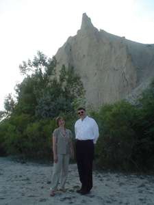 Professor David Keane and his wife, Professor Melba Cuddy-Keane at the Bluffs, Scarborough, Toronto