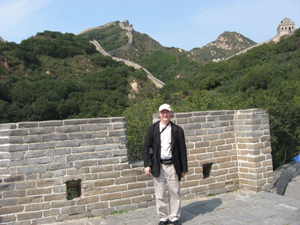 Jay Goulding at the Great Wall of China